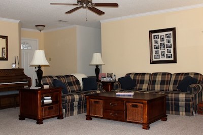 Living room, before